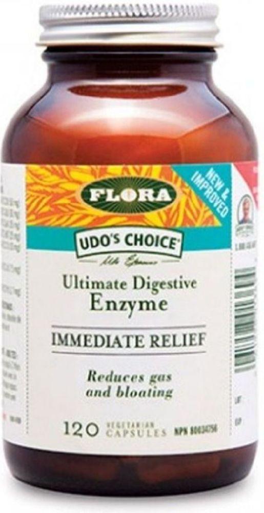 FLORA Immediate Relief Digestive Enzymes (120 veg caps)